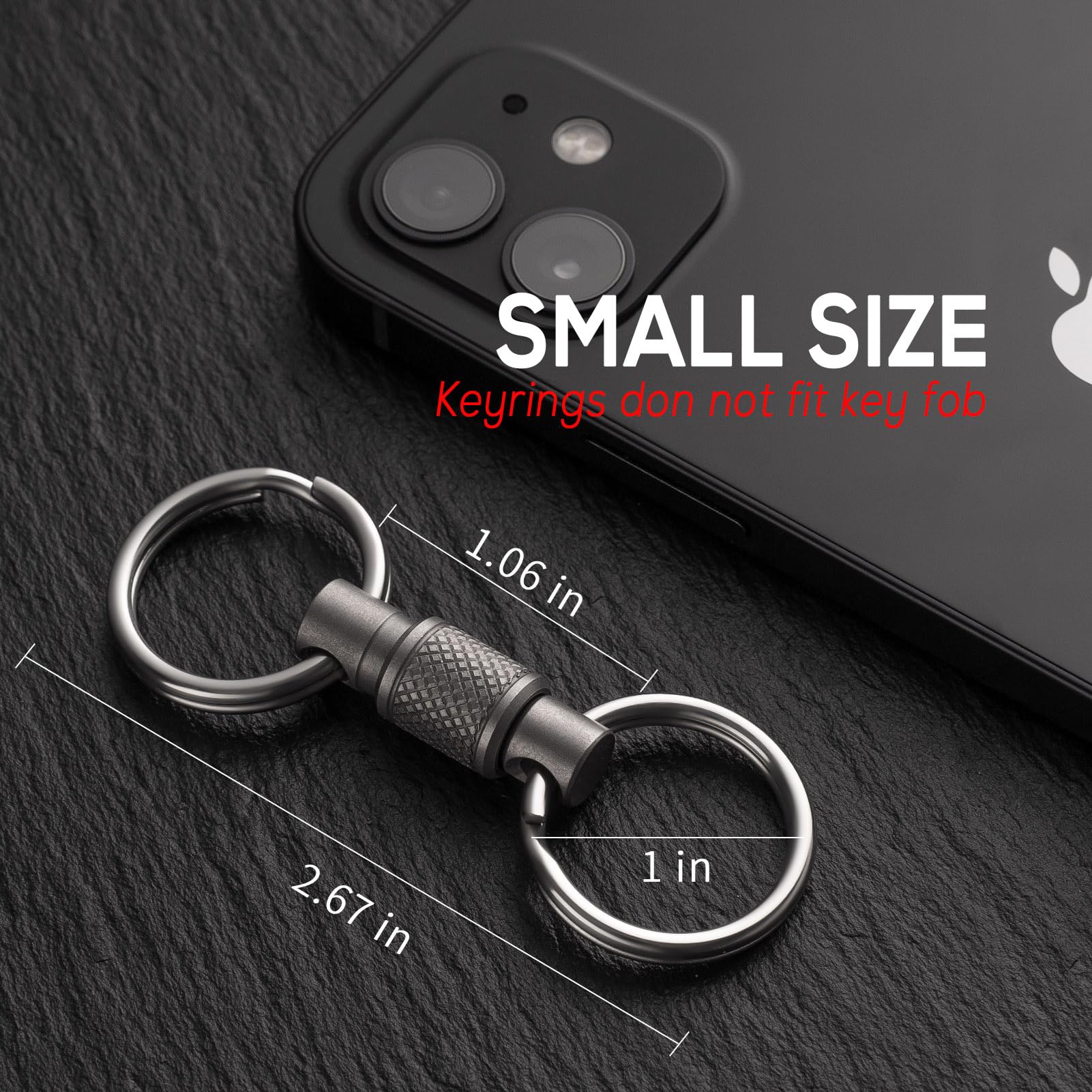 FEGVE belt-loop and bag attachment keeps keys within reach on the go