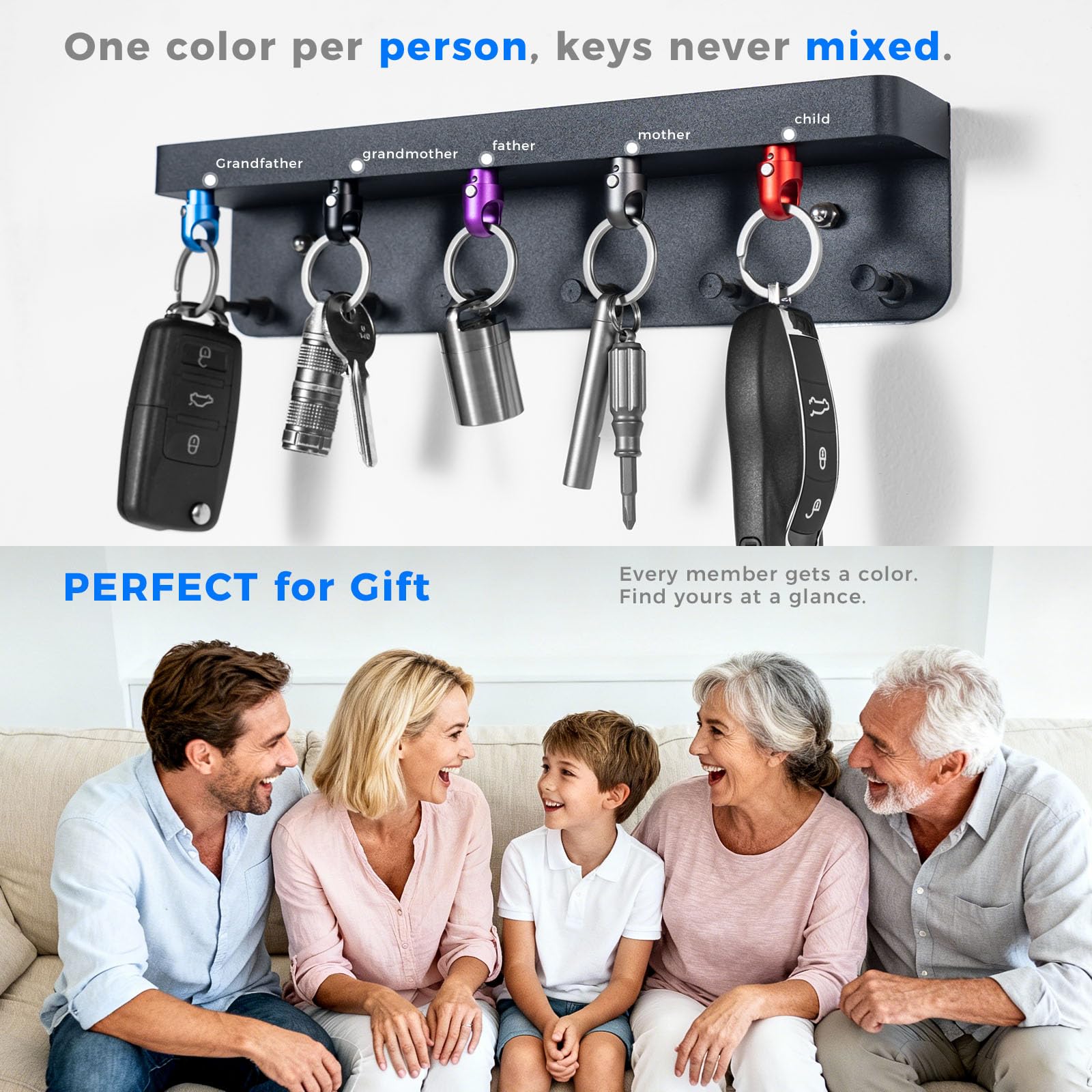 FEGVE compact ultra-light design keeps pockets light and keys handy