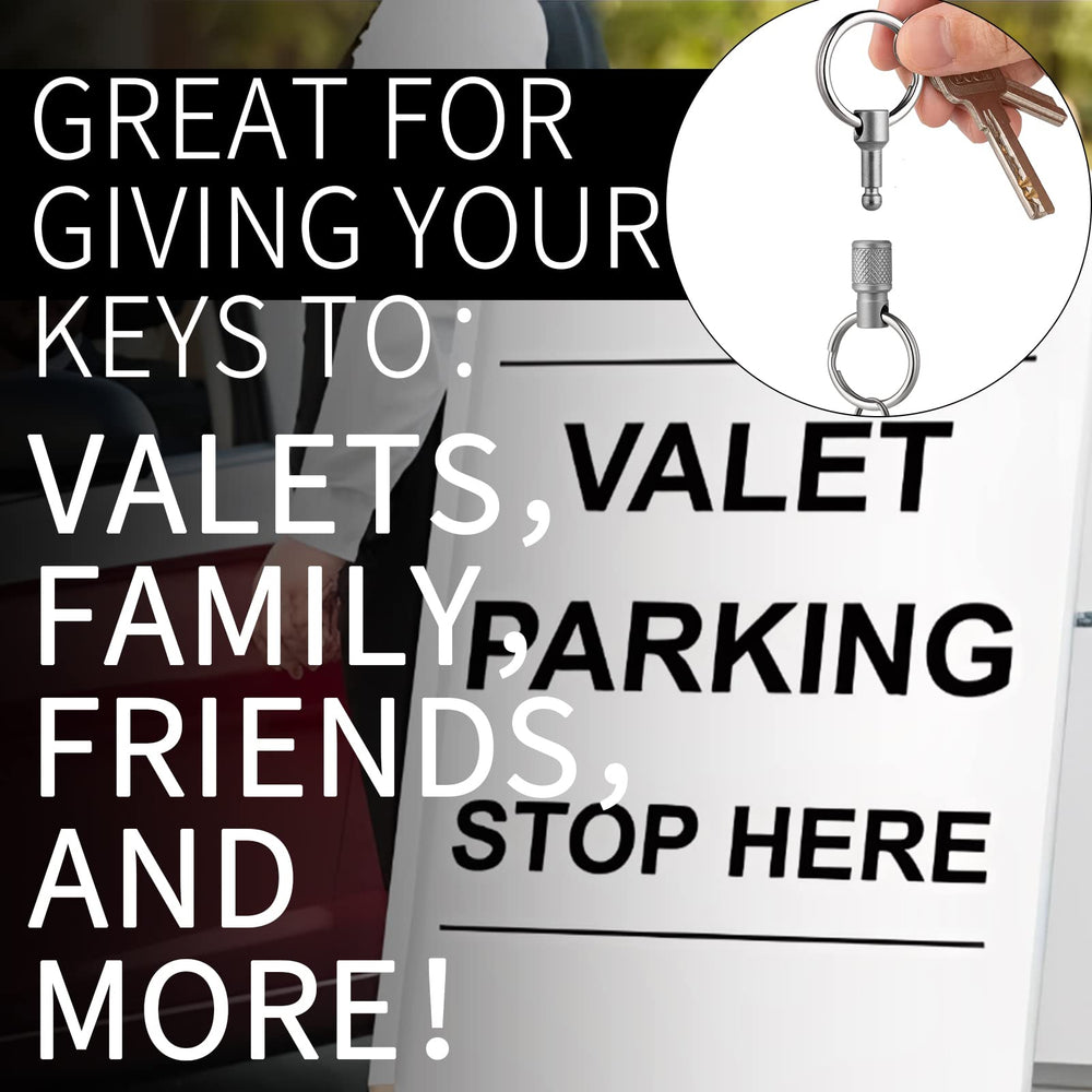 FEGVE detachable keyholder buckle allows effortless detachment when sharing keys.