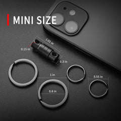 FEGVE detachable swivel keychain prevents tangling during daily carry.