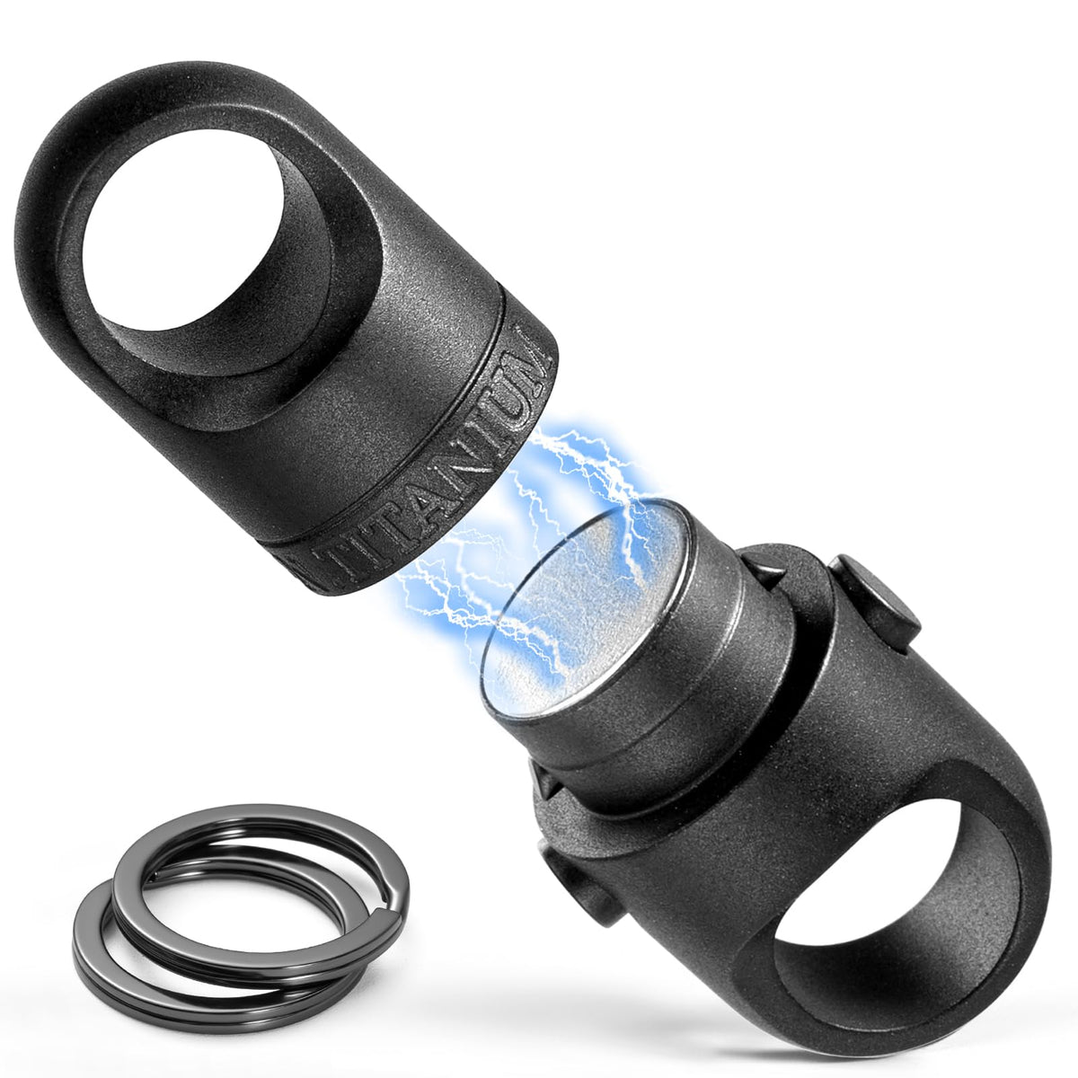 FEGVE magnetic quick-release keychain close-up showing secure detachment.