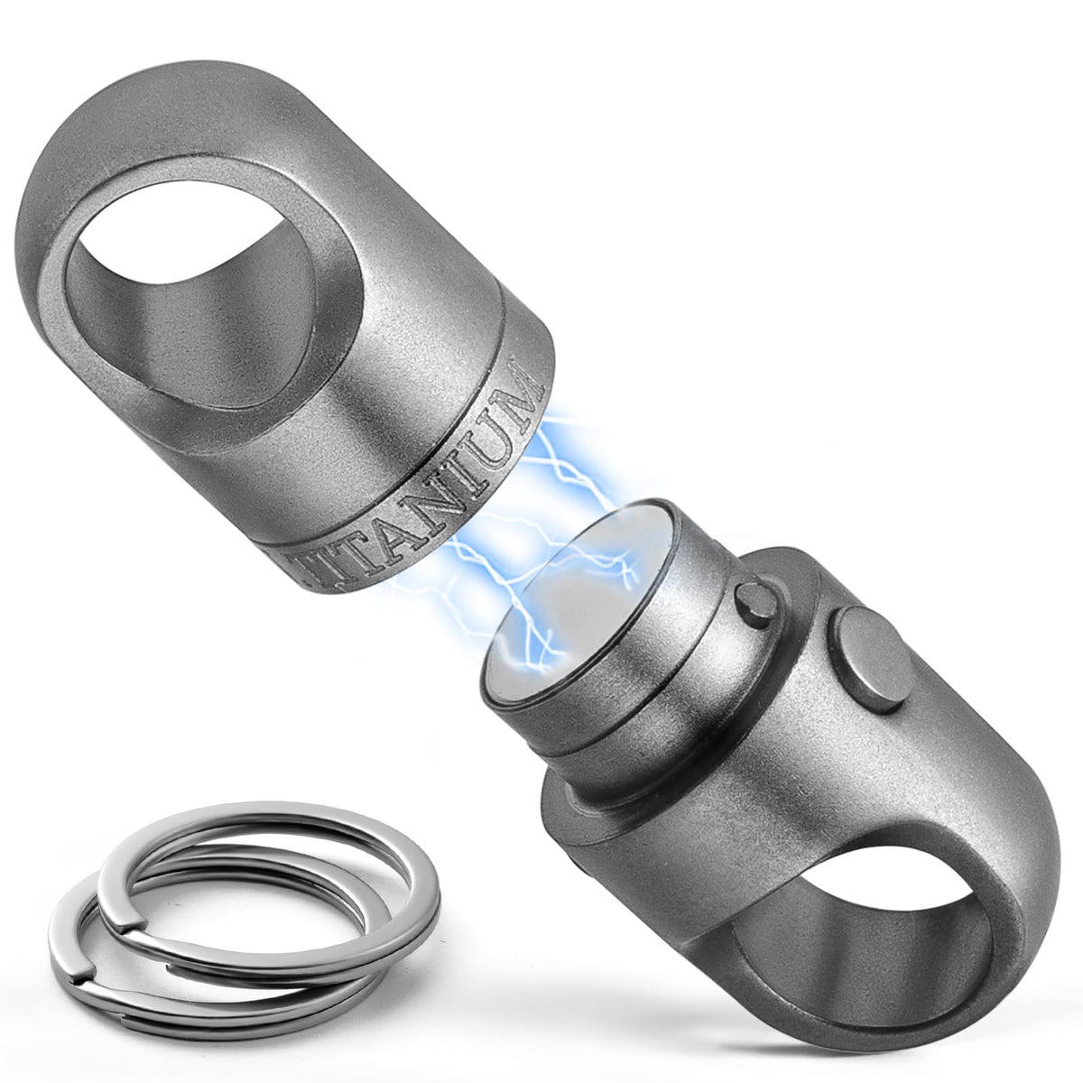 FEGVE Magnetic Quick Release Keychain with titanium construction for light daily carry.