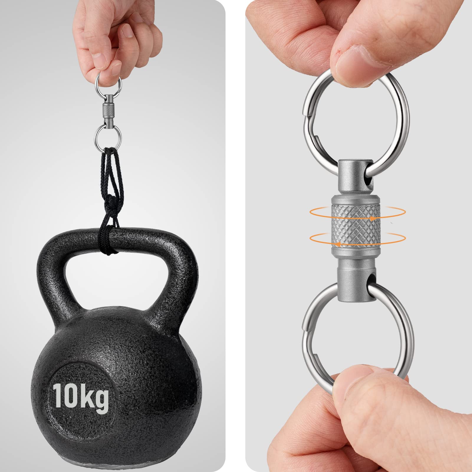 FEGVE pull-apart detachability enables quick sharing of keys