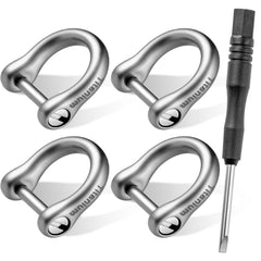 FEGVE titanium key ring with screw shackle secures car keys and prevents loss.