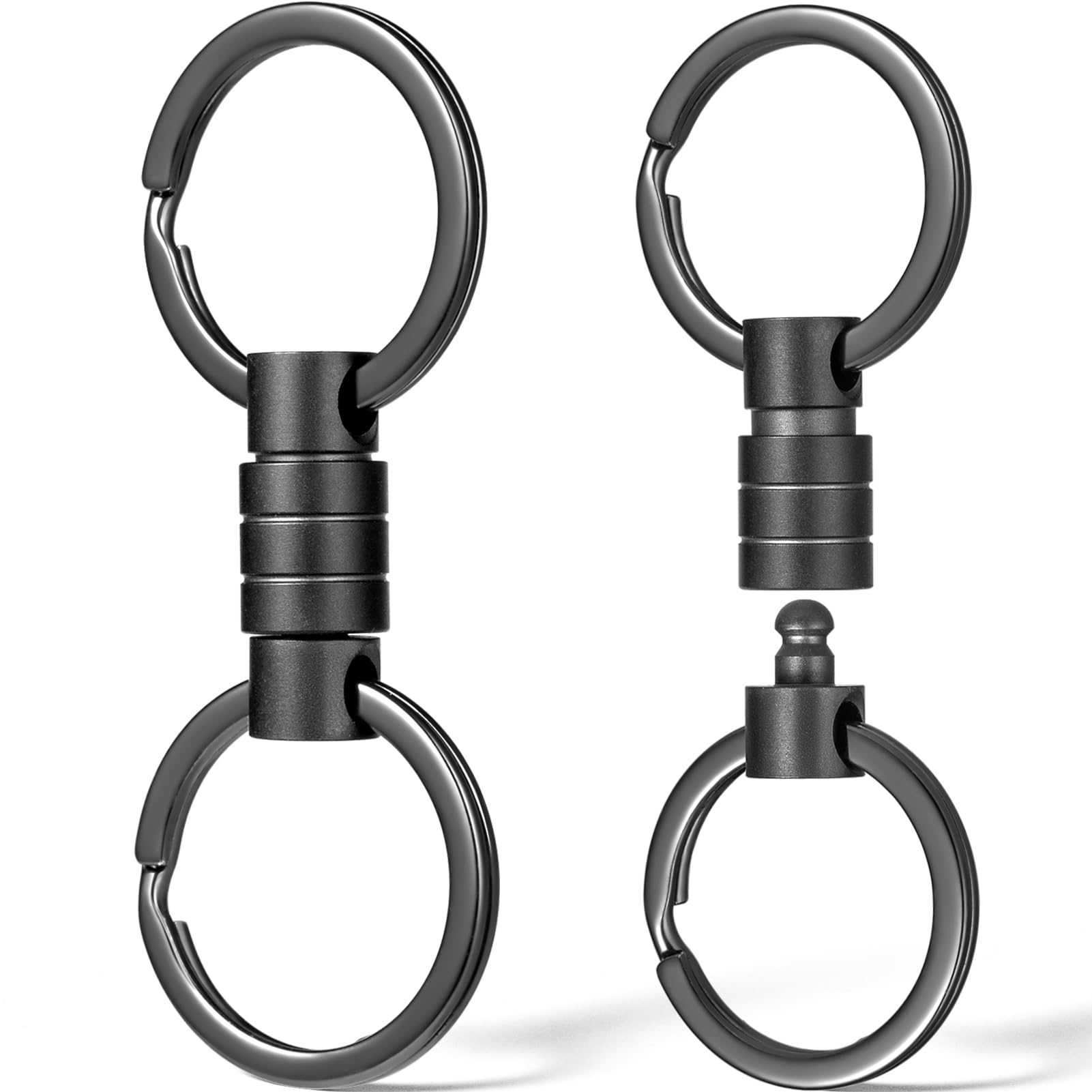 FEGVE titanium quick-release keychain front view for easy daily carry