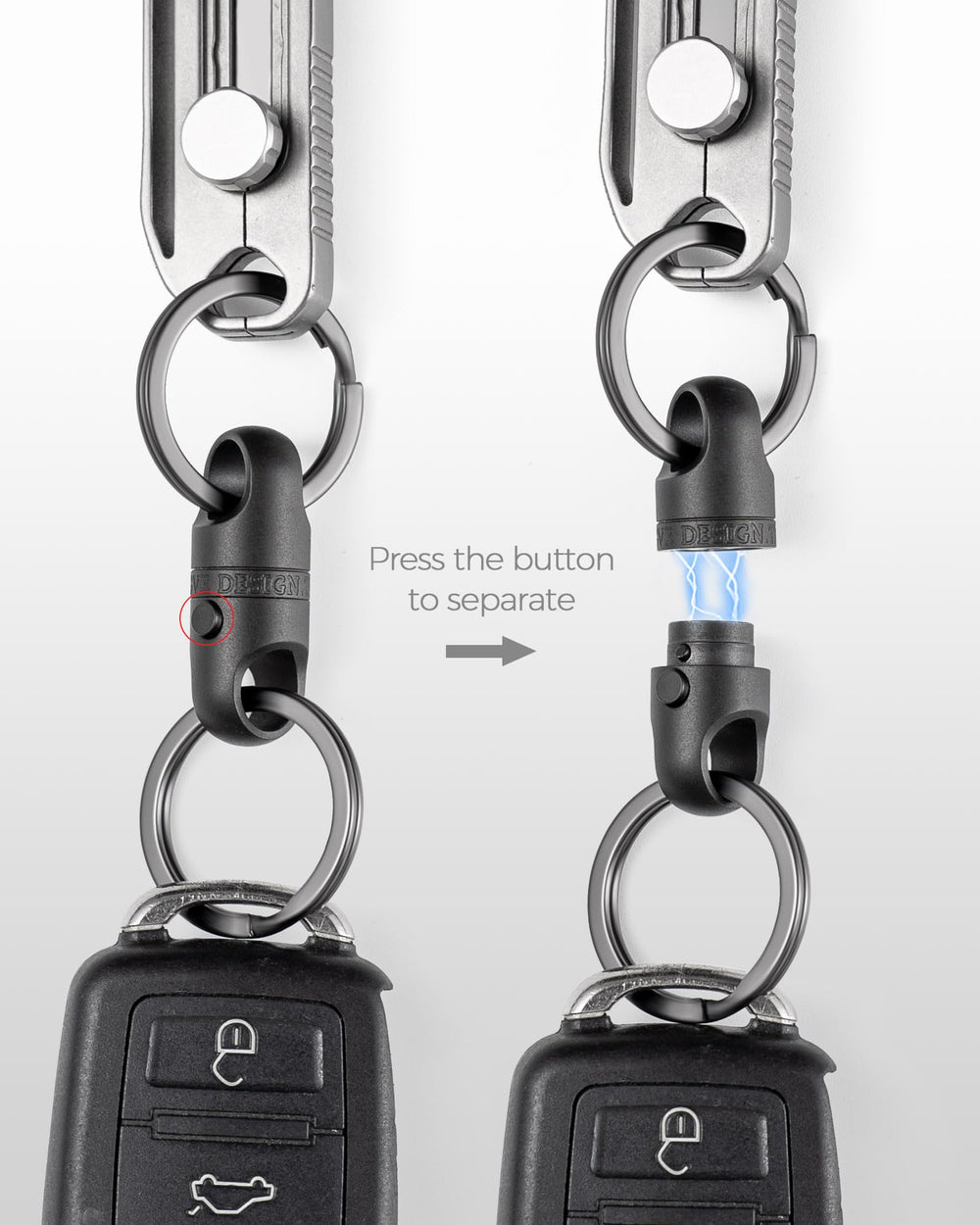 FEGVE triple anti-fall design with magnets and locks for safety.