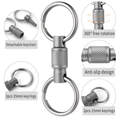FEGVE ultralight titanium design combines strength with minimal bulk