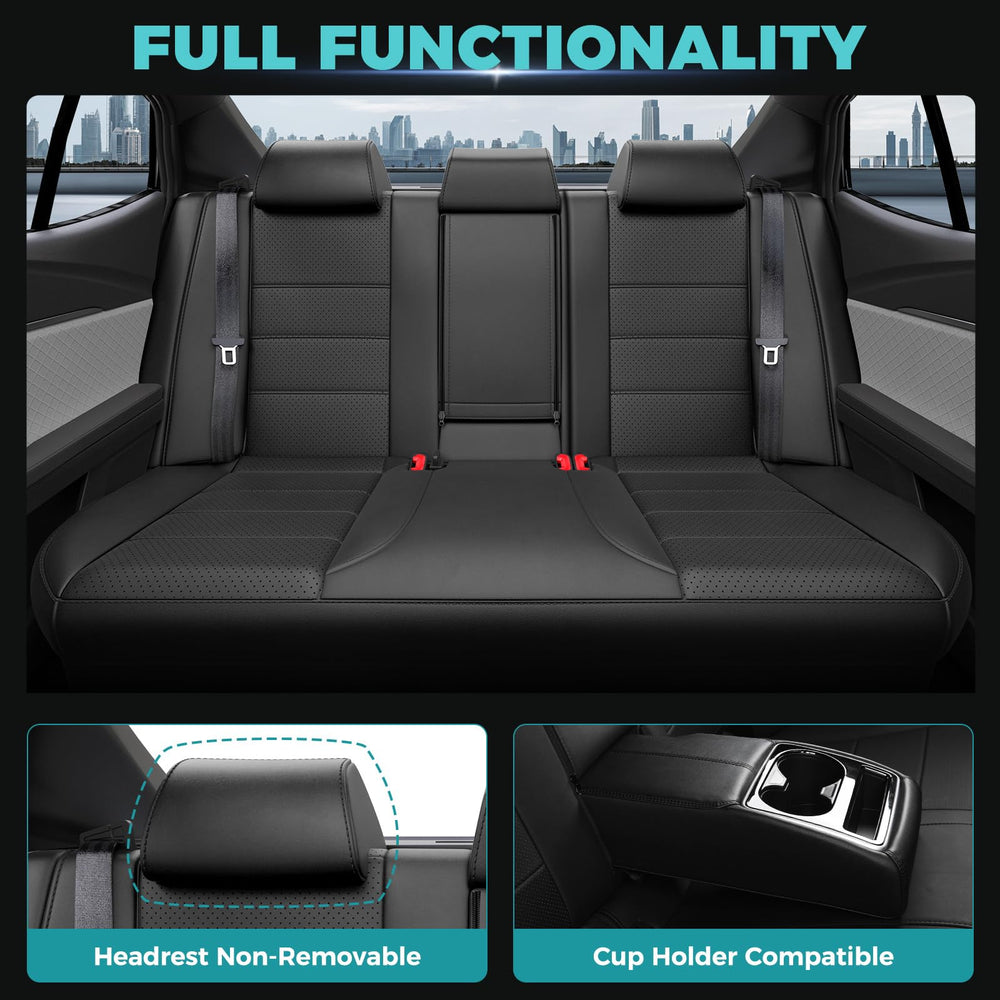 FEINEPRO Camry seat cover shows easy wipe-clean maintenance for daily use.