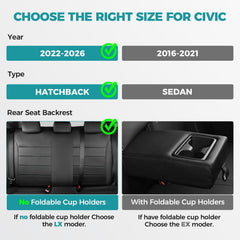 FEINEPRO front seat back organizer adds convenient storage for Civic.