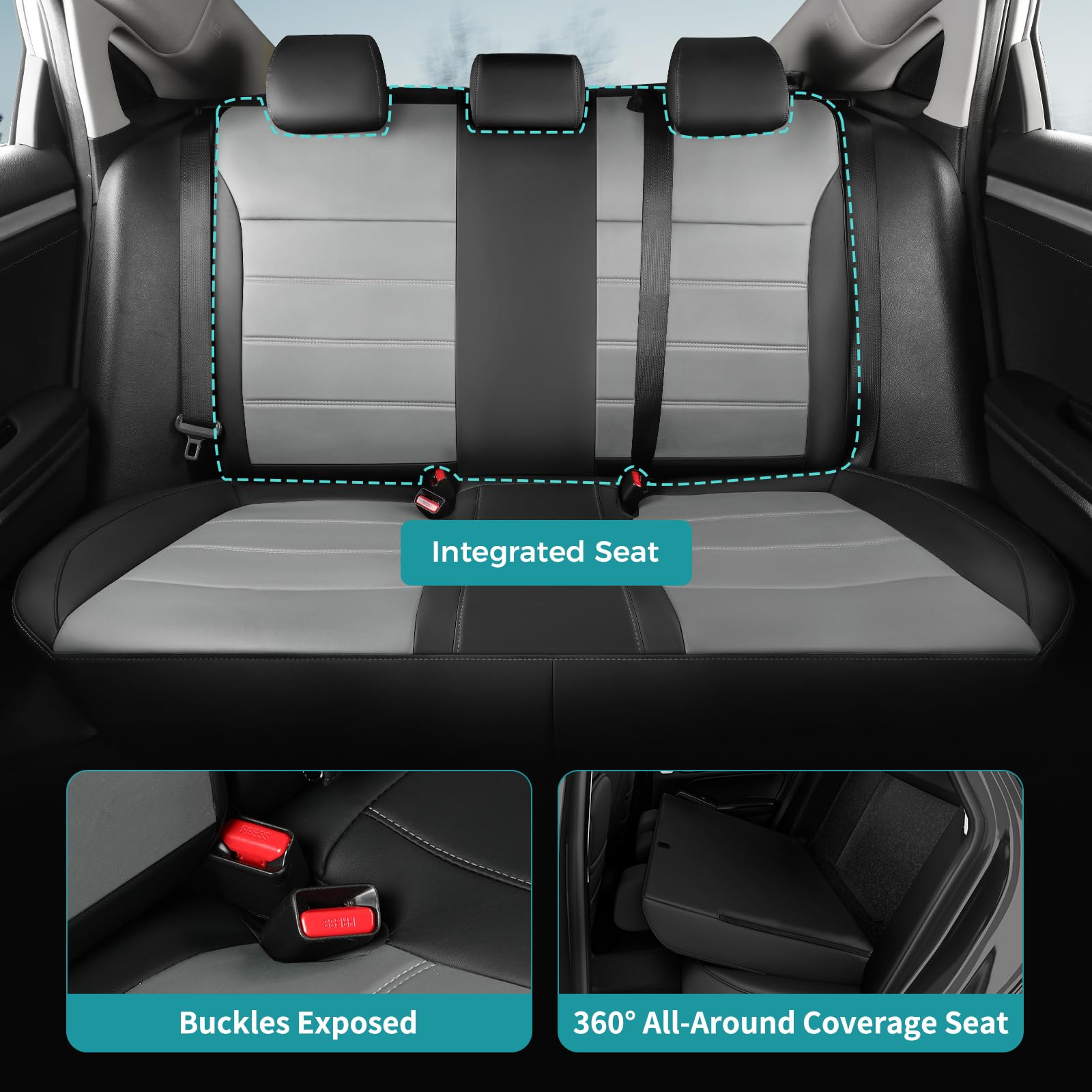 FEINEPRO full-set seat covers provide complete interior protection.