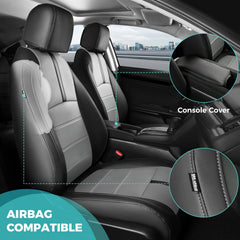 FEINEPRO seat covers with Nappa leather texture for a premium interior look.