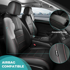 FEINEPRO full seat cover set for Honda Civic adds cohesive style.