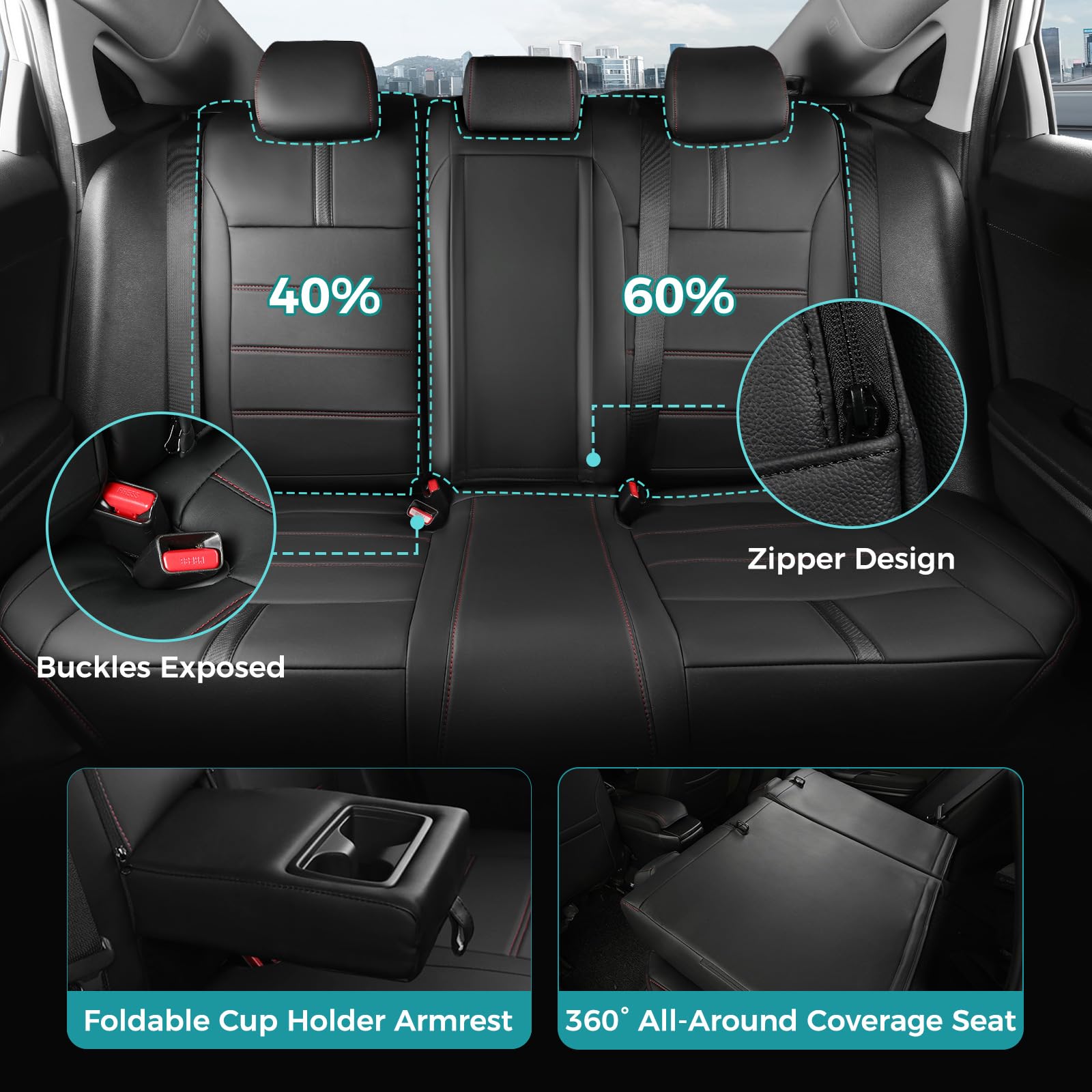 FEINEPRO Nappa leather texture enhances interior with luxury touch.