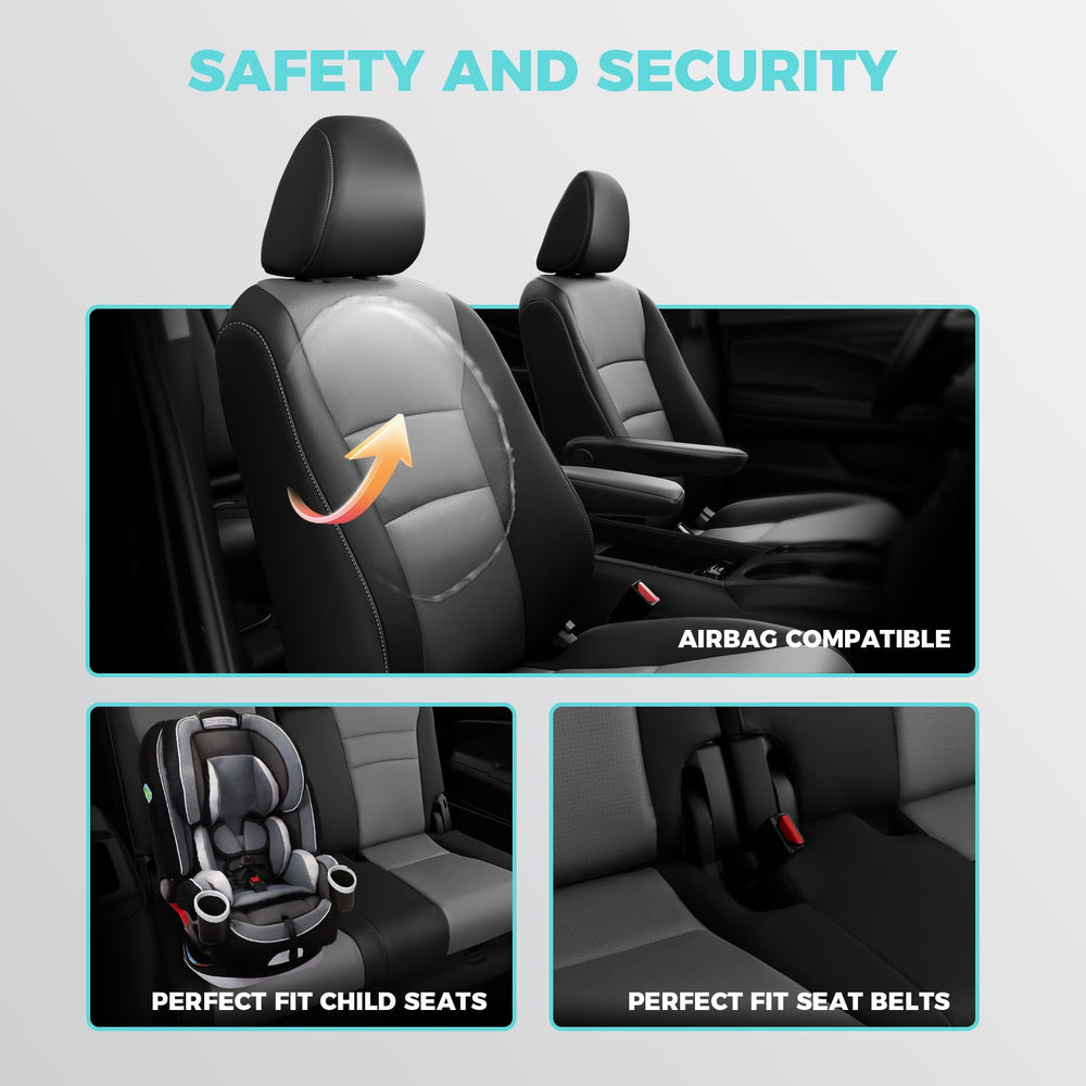 FEINEPRO Honda Pilot easy-clean upholstery covers resist spills.