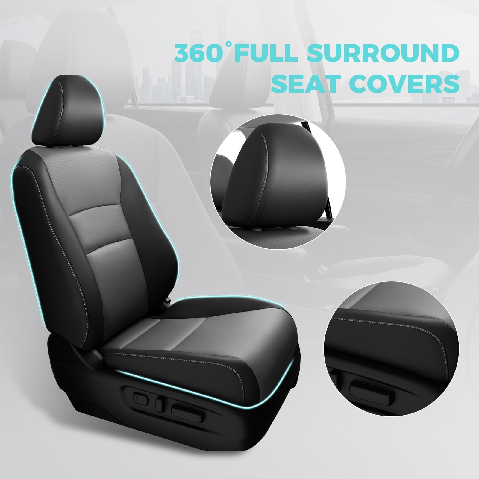 FEINEPRO Honda Pilot waterproof protection keeps seats clean.