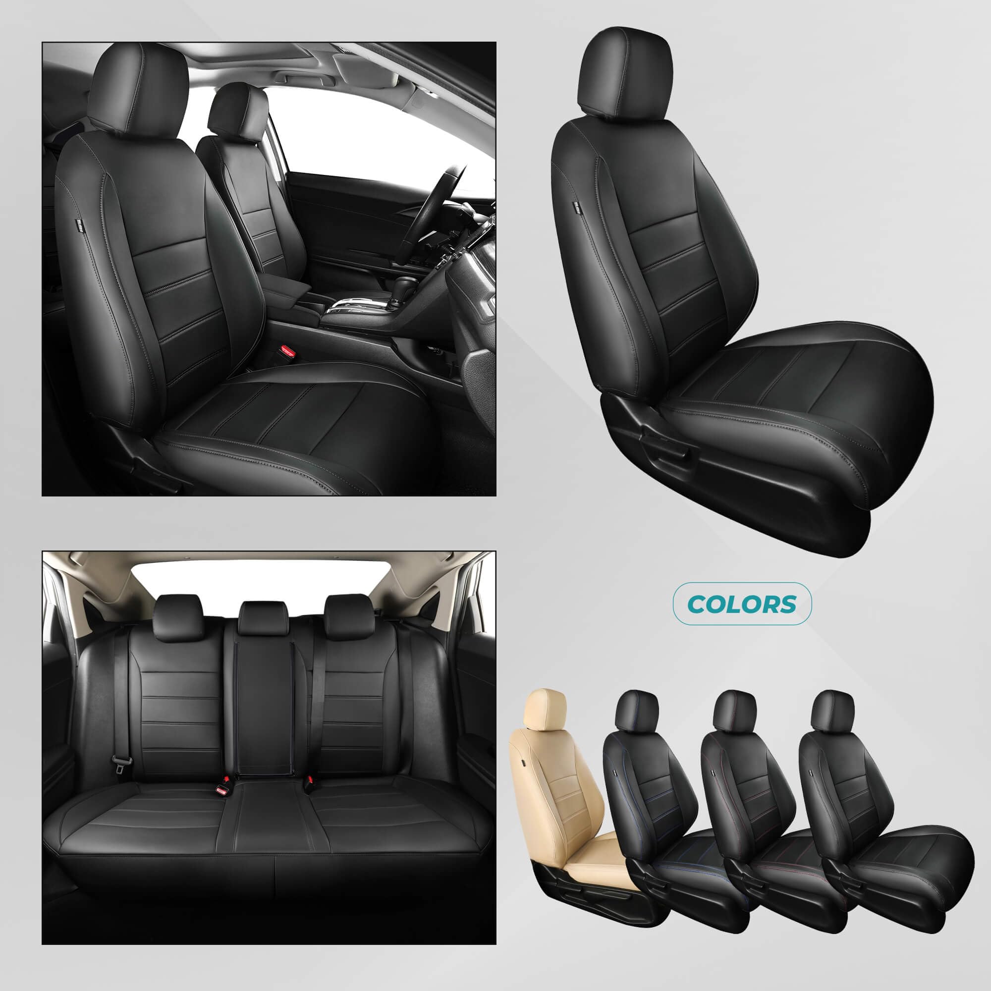 FEINEPRO interior luxury feel with snug fit on Civic seats.