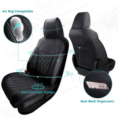FEINEPRO RAV4 seat cover in premium Nappa-grain texture elevates interior style while protecting.