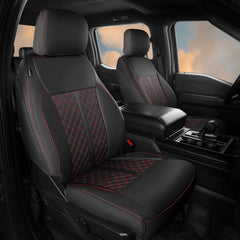 FEINEPRO seat cover for Ford F-150 front view, snug fit and protection.