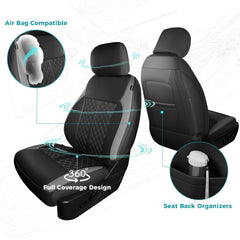 FEINEPRO seat cover rear seats with 4/6 split, keeps adjustment intact