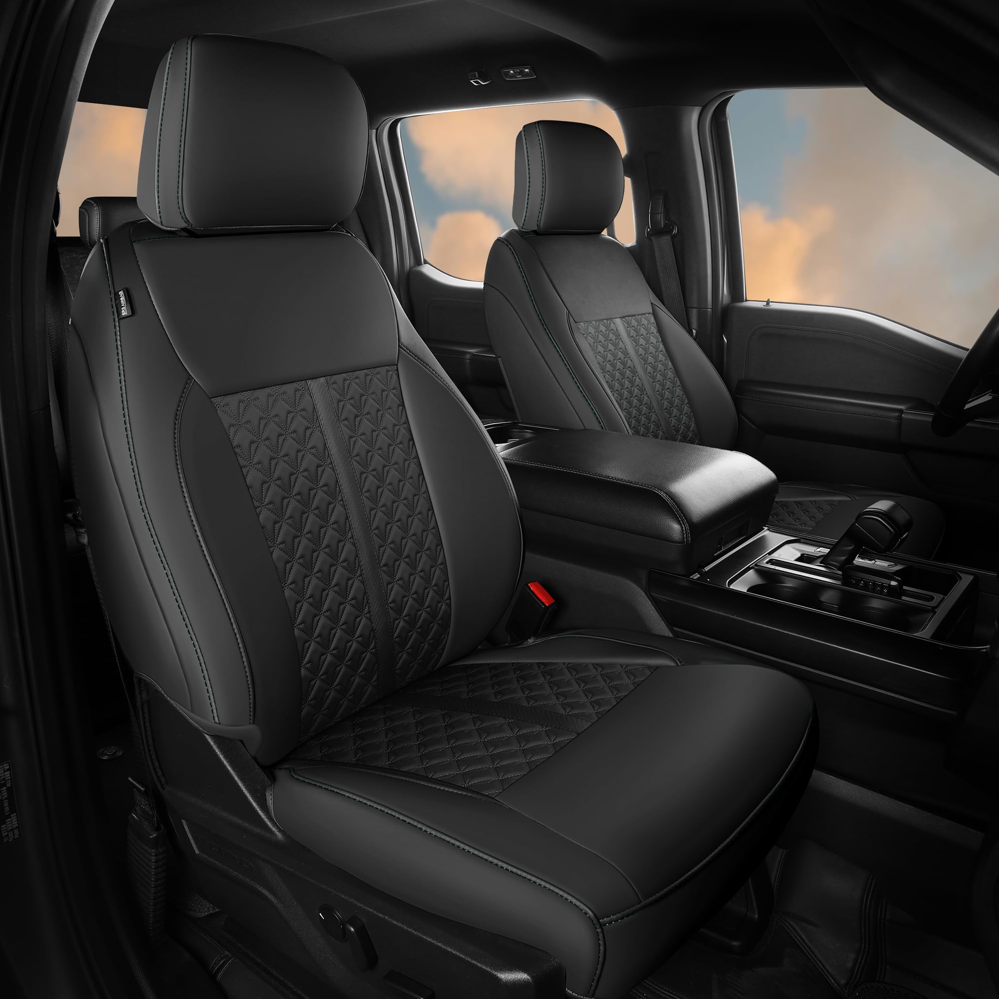 FEINEPRO seat cover for Ford F-150 SuperCrew offers precise fit and protection.