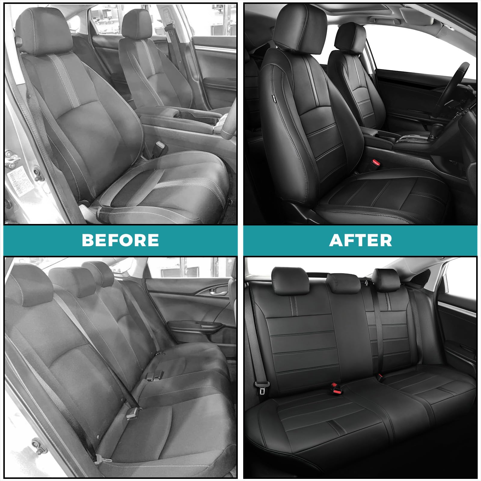 FEINEPRO airbag-safe design maintains safety while covering seats.