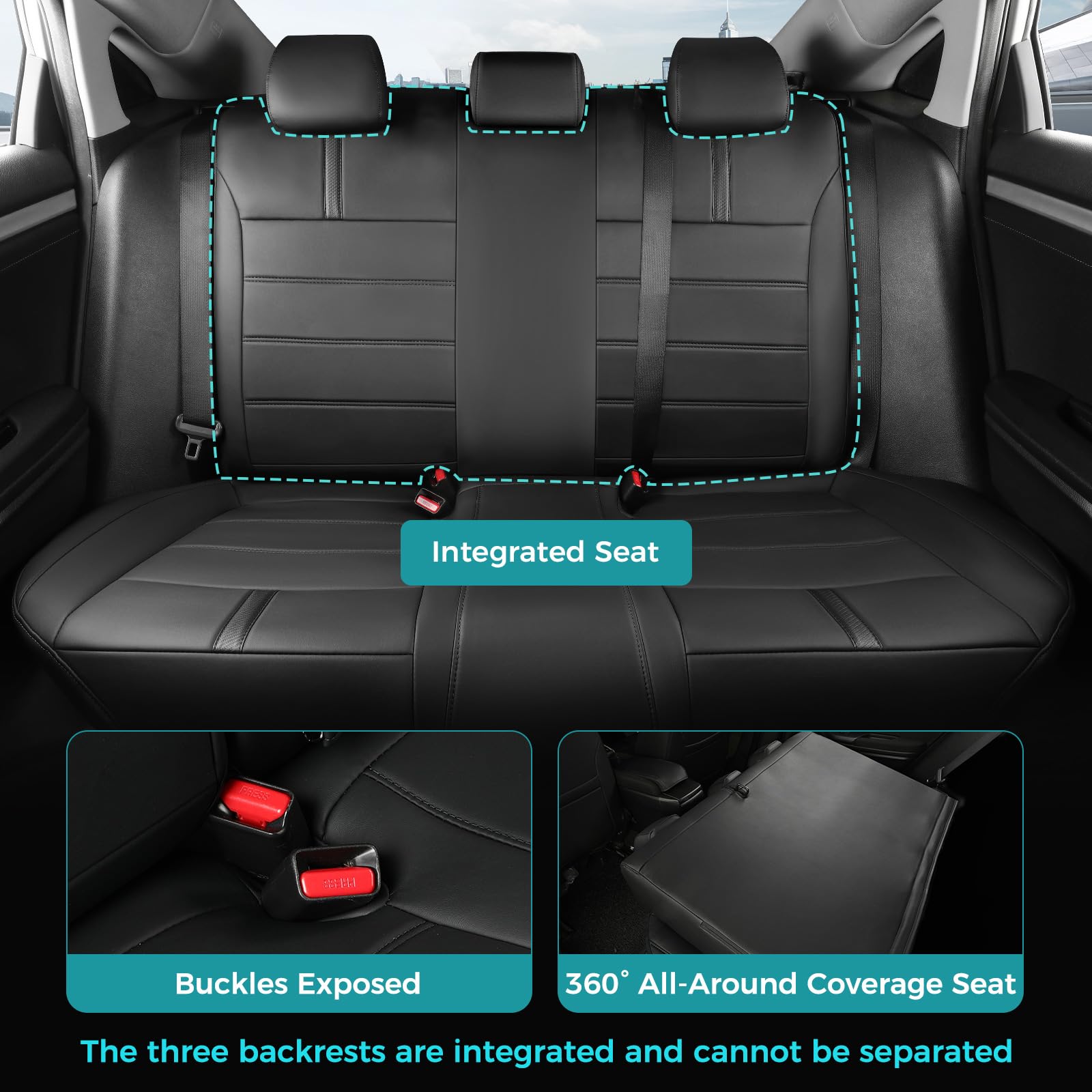 FEINEPRO seat covers demonstrate waterproof material that resists spills during daily use.