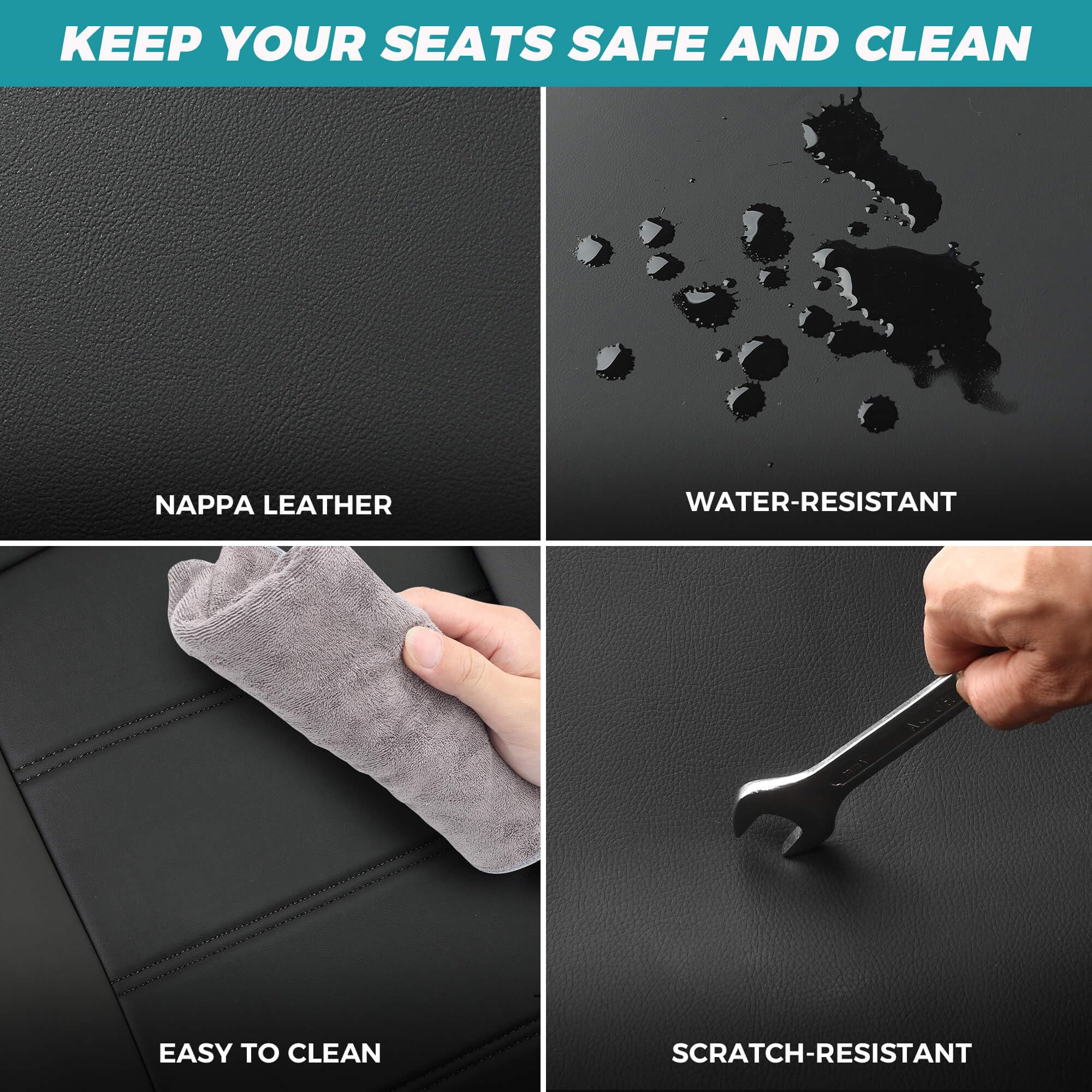 FEINEPRO stitching detail highlights luxury and long-lasting durability.