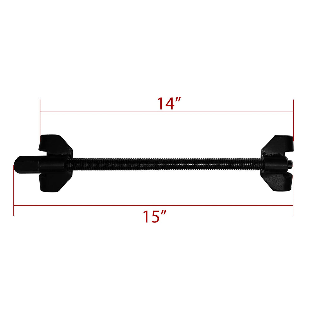 Maximum jaw opening 15 inches for larger springs with Fekuar compressor.