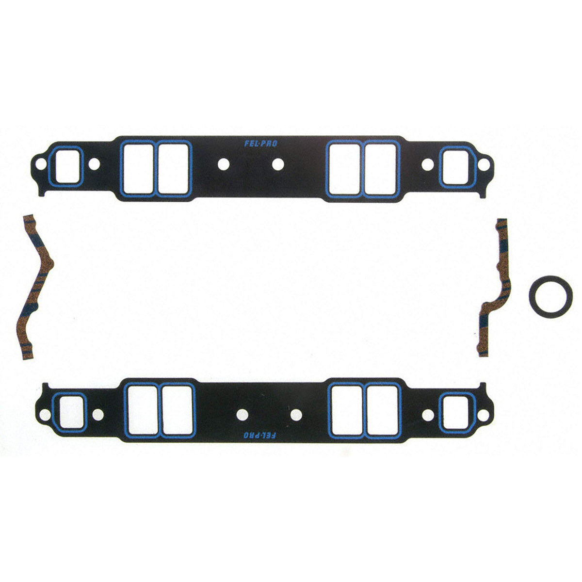 Fel-Pro 1205 S-3 gasket set packaging shows durable components for tough marine V8 engines.