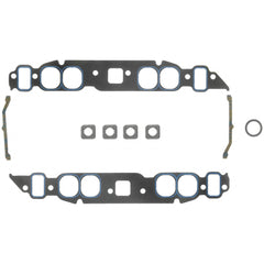 Fel-Pro 1212 intake manifold gasket set front view for GMP V8 engines ensures reliable sealing.