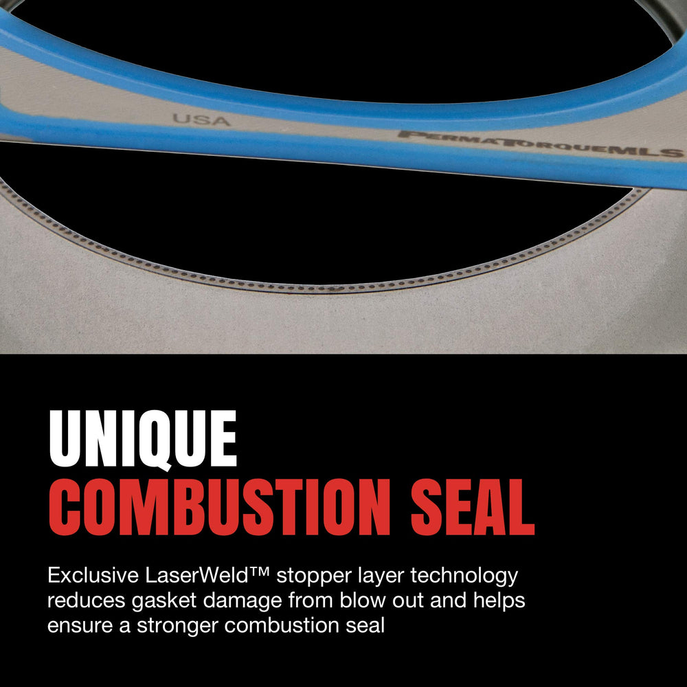 Fel-Pro 26236PT embossed sealing beads close-up emphasizing leak-path prevention.