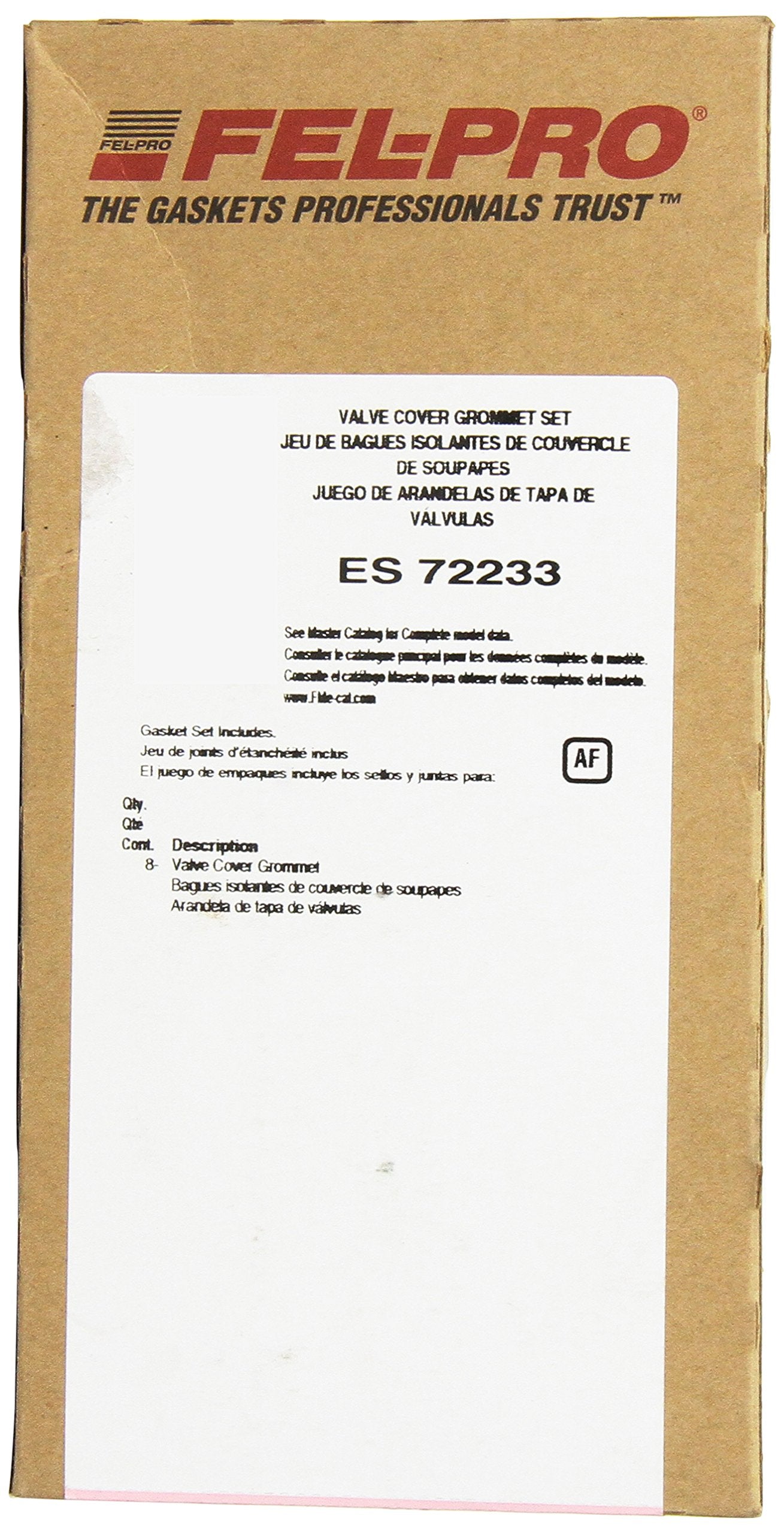 Easy install with Fel-Pro ES 72233; sealed grommets for durable performance.
