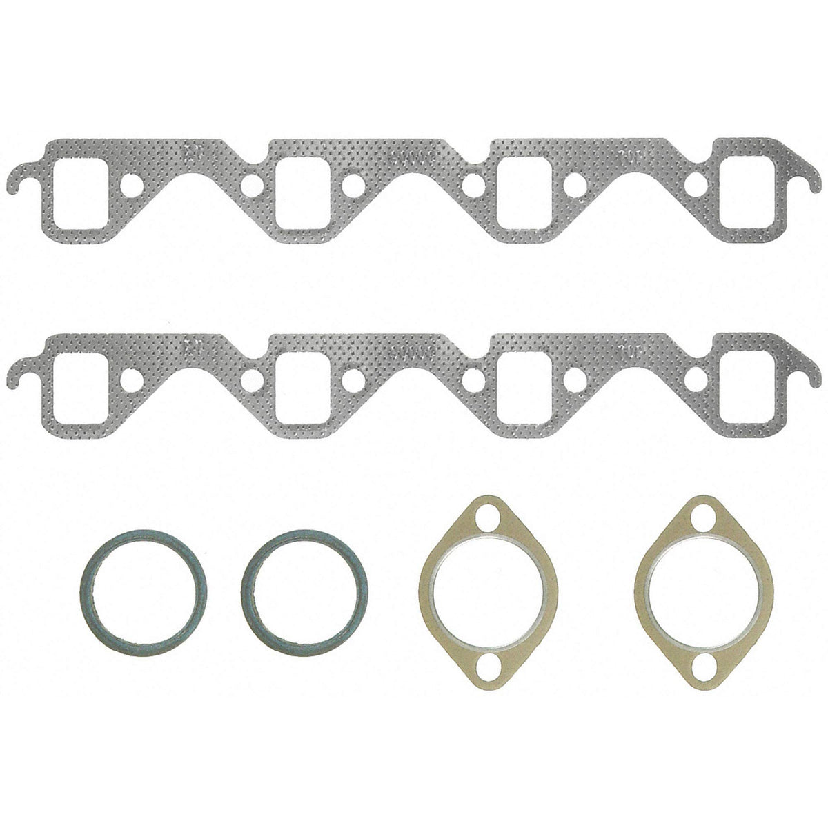 Fel-Pro MS 90000 exhaust manifold gasket set for Ford F-150 installation, ensures precise seal.