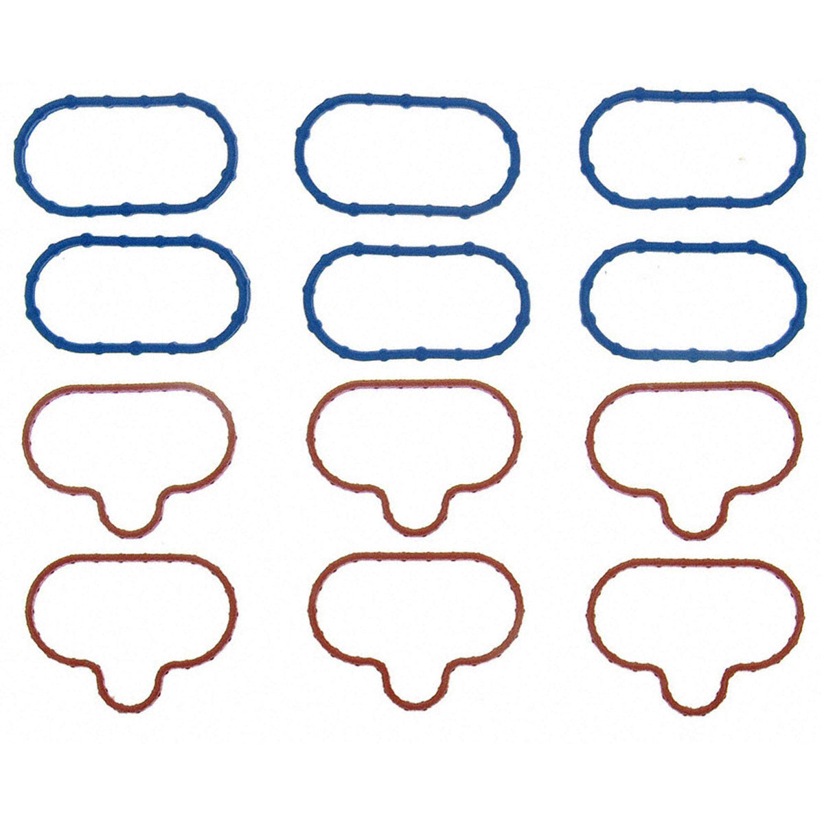 Fel-Pro MS 92586-1 engine intake gasket set, front view, durable sealing.