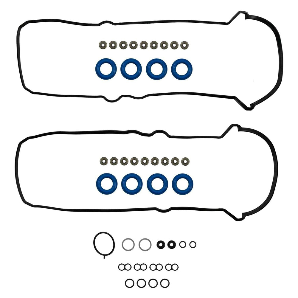 Fel-Pro VS-50592R valve cover gasket set on engine, ensuring durable sealing and longevity.