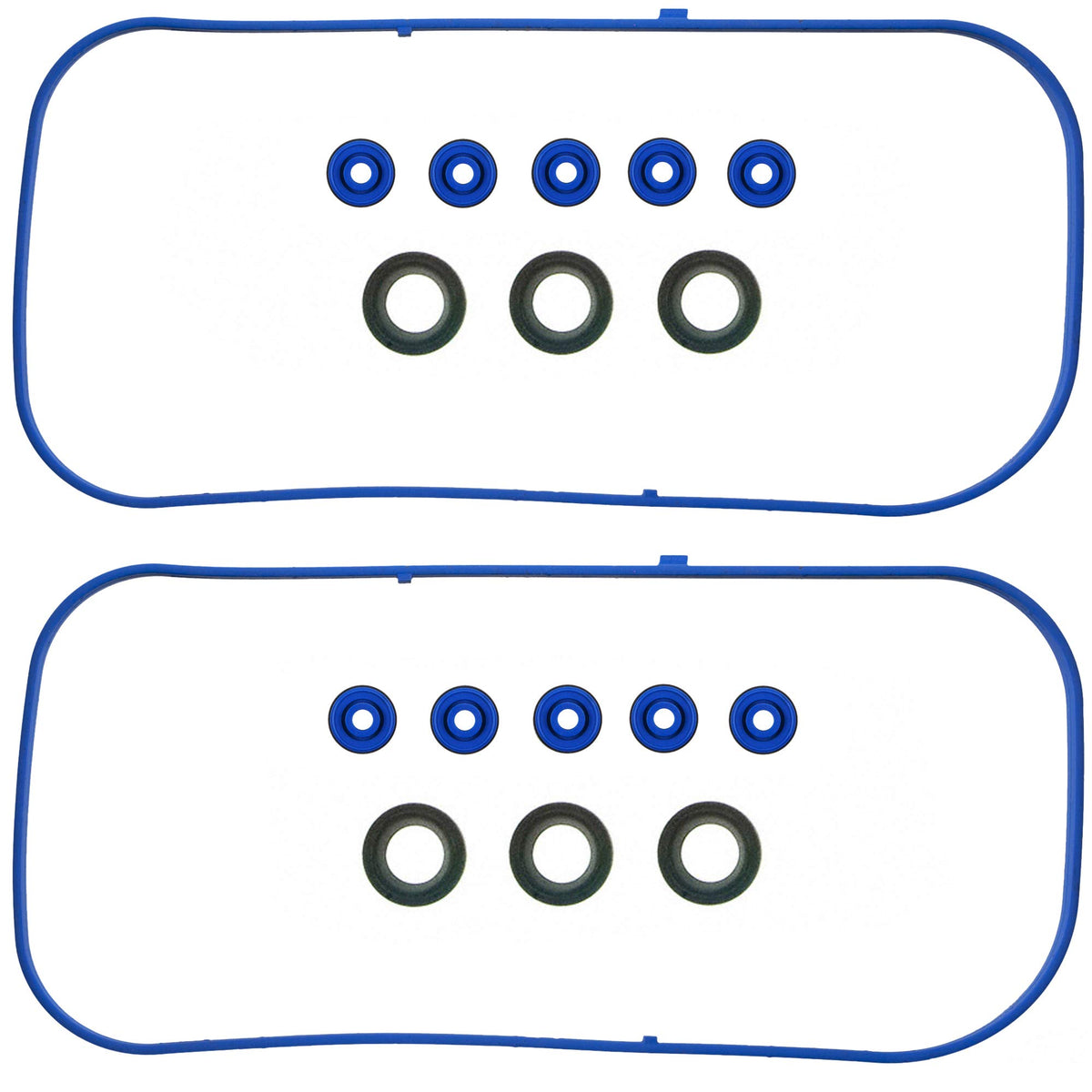 Fel-Pro VS-50607-R engine valve cover gasket set back view enhances sealing for Honda Pilot.