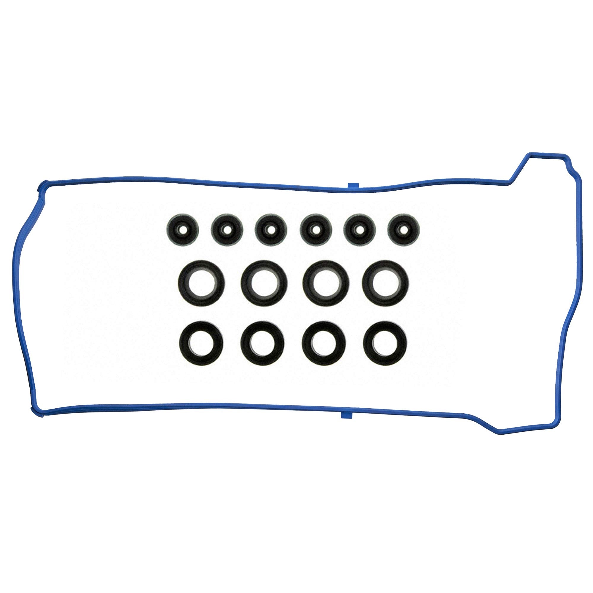 Fel-Pro VS50614R valve cover gasket set close-up showing durable cork-rubber seal