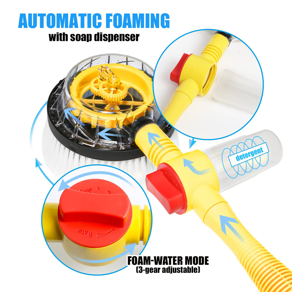 FEMBW brush head 360-degree rotation powered by water pressure