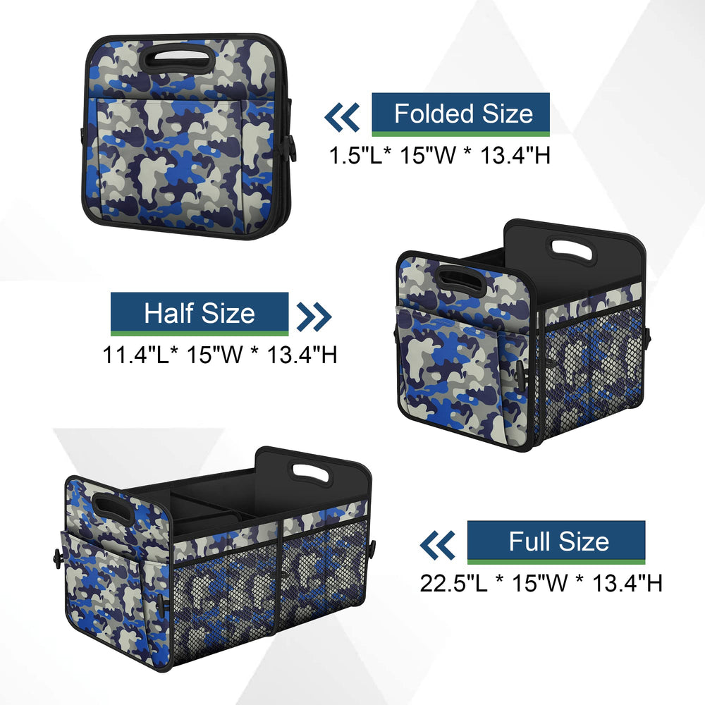 Femuar 11-pocket trunk organizer helps sort groceries, toys, and tools.