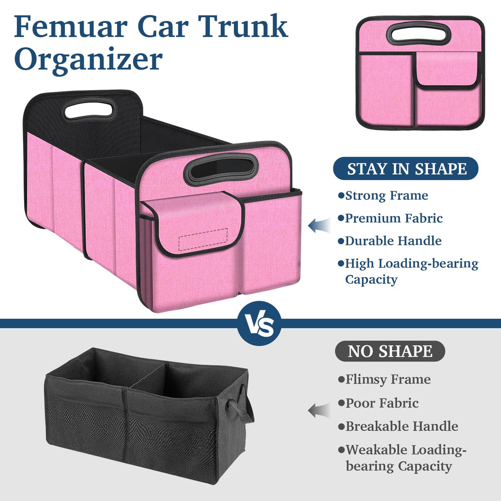 Femuar car storage with non-slip bottom prevents movement during driving
