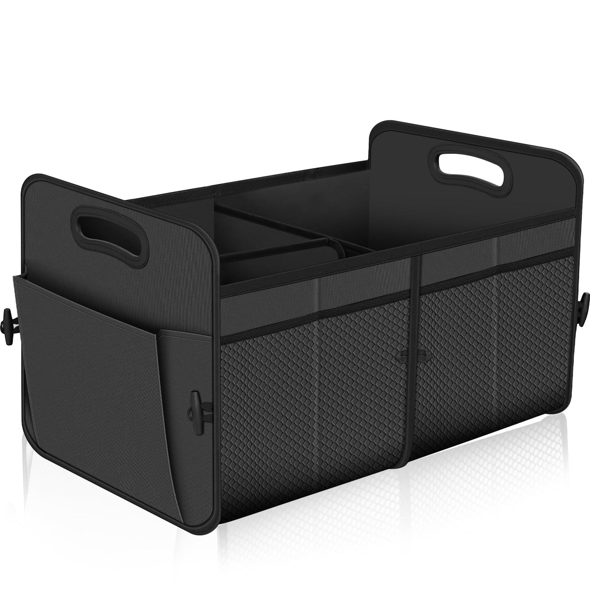 Femuar car trunk organizer 72L capacity keeps cargo neatly arranged.