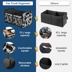 Collapsible Femuar trunk organizer design for compact storage when not in use.