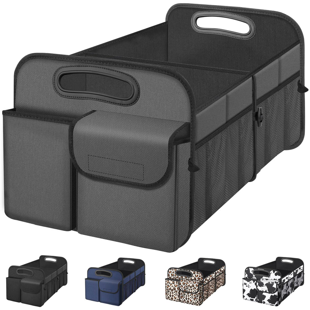 Femuar car trunk organizer collapsible design with adjustable dividers for customizable storage