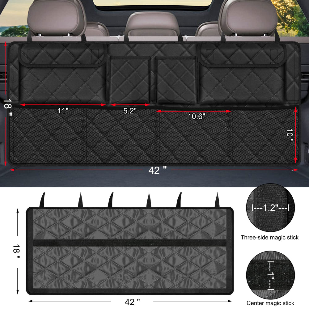 Femuar collapsible storage bag in action for road trips.