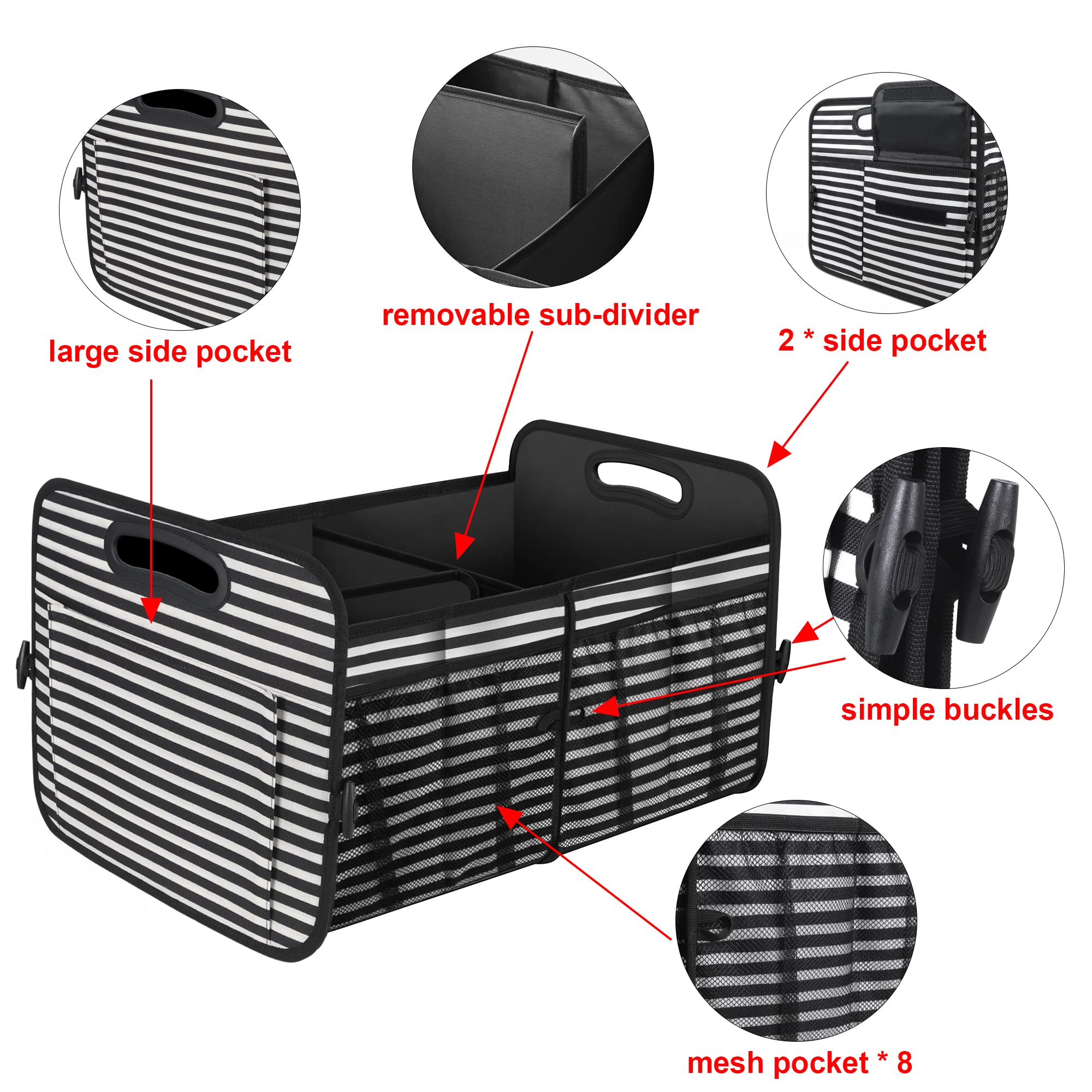 Femuar non-slip bottom keeps the organizer secure during drives.