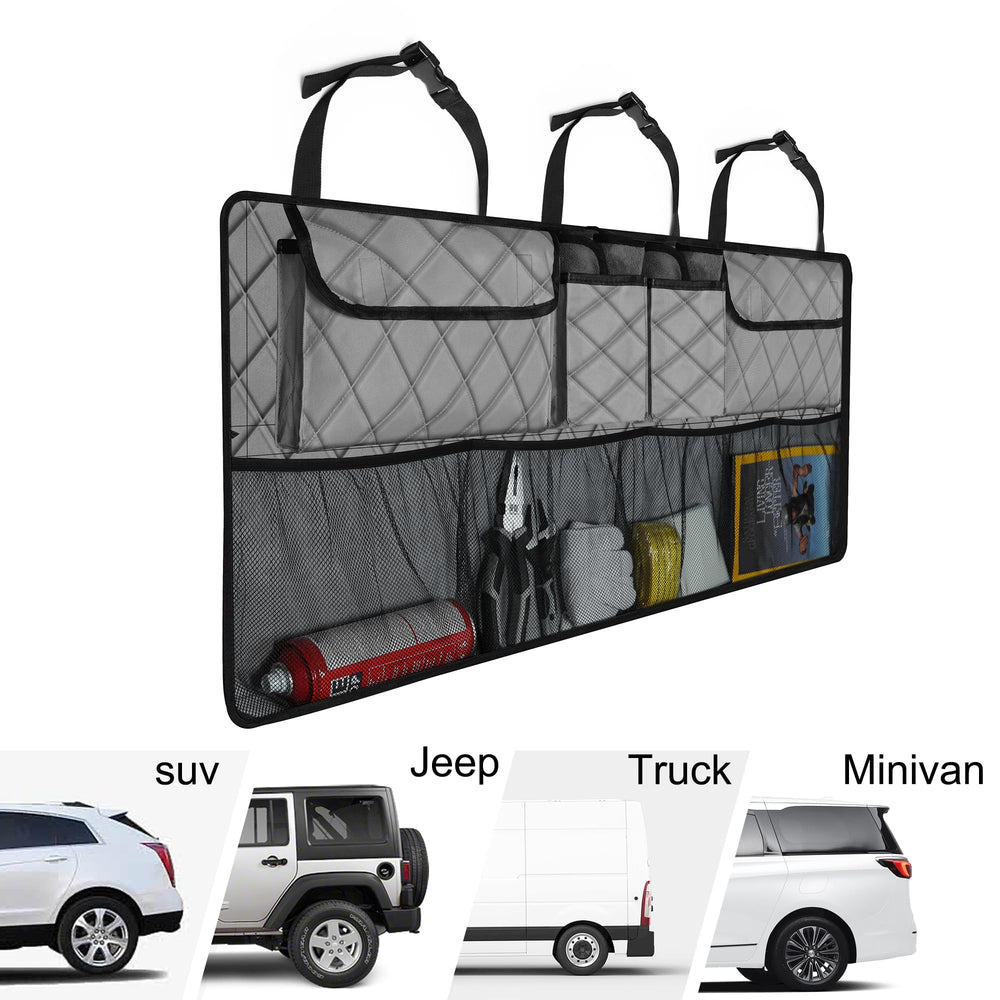 Stable buckles and velcro hold the Femuar organizer during driving.