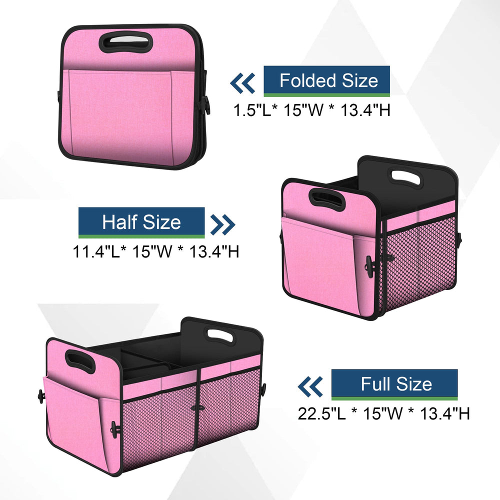Femuar organizer layout highlighting 11 pockets for organization