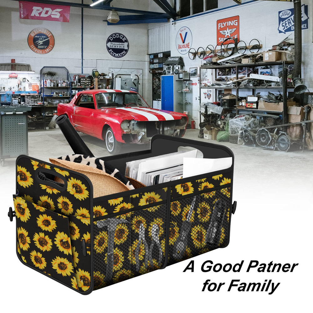 Femuar 11-pocket trunk organizer keeping small items within reach.