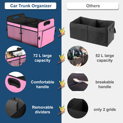 Femuar collapsible trunk organizer in use for easy storage