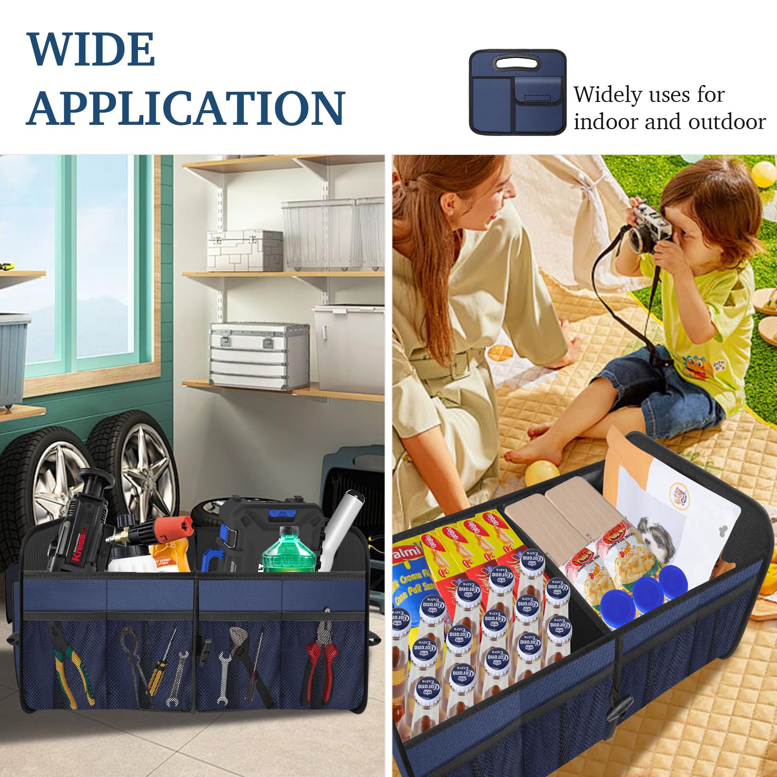 Femuar trunk organizer durable oxford fabric resists wear and dirt